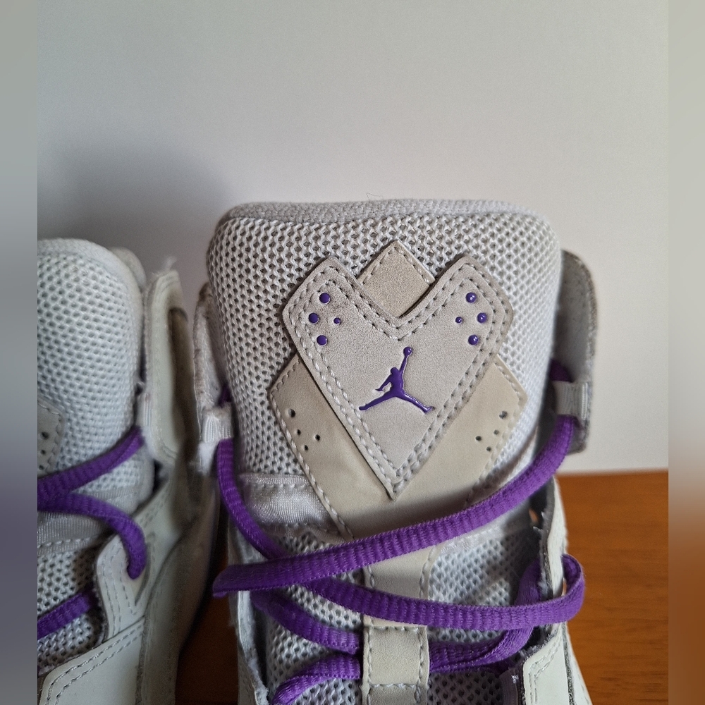 Air Jordan True Flight GS 'Base Grey Purple Venom' 6.5Y - Picture 4 of 11